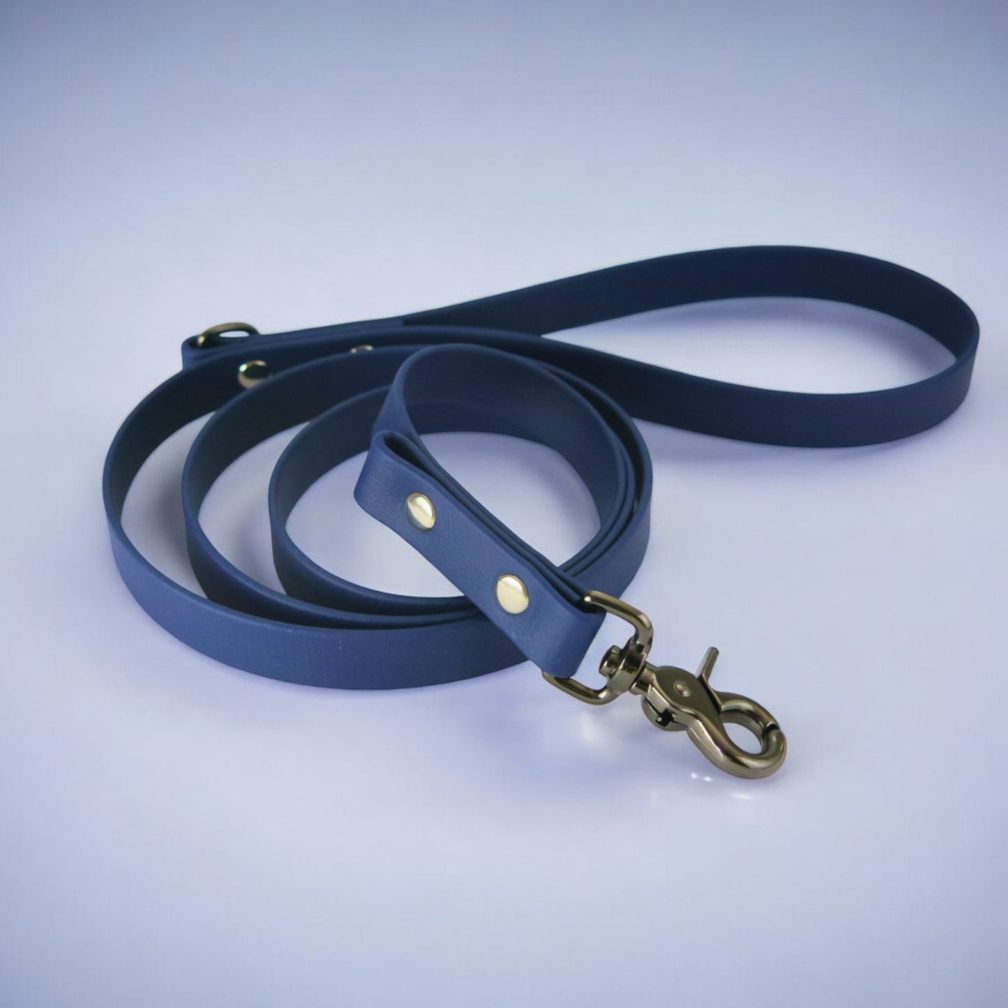 Guinzaglio a sgancio rapido in Biothane® - Blu navy