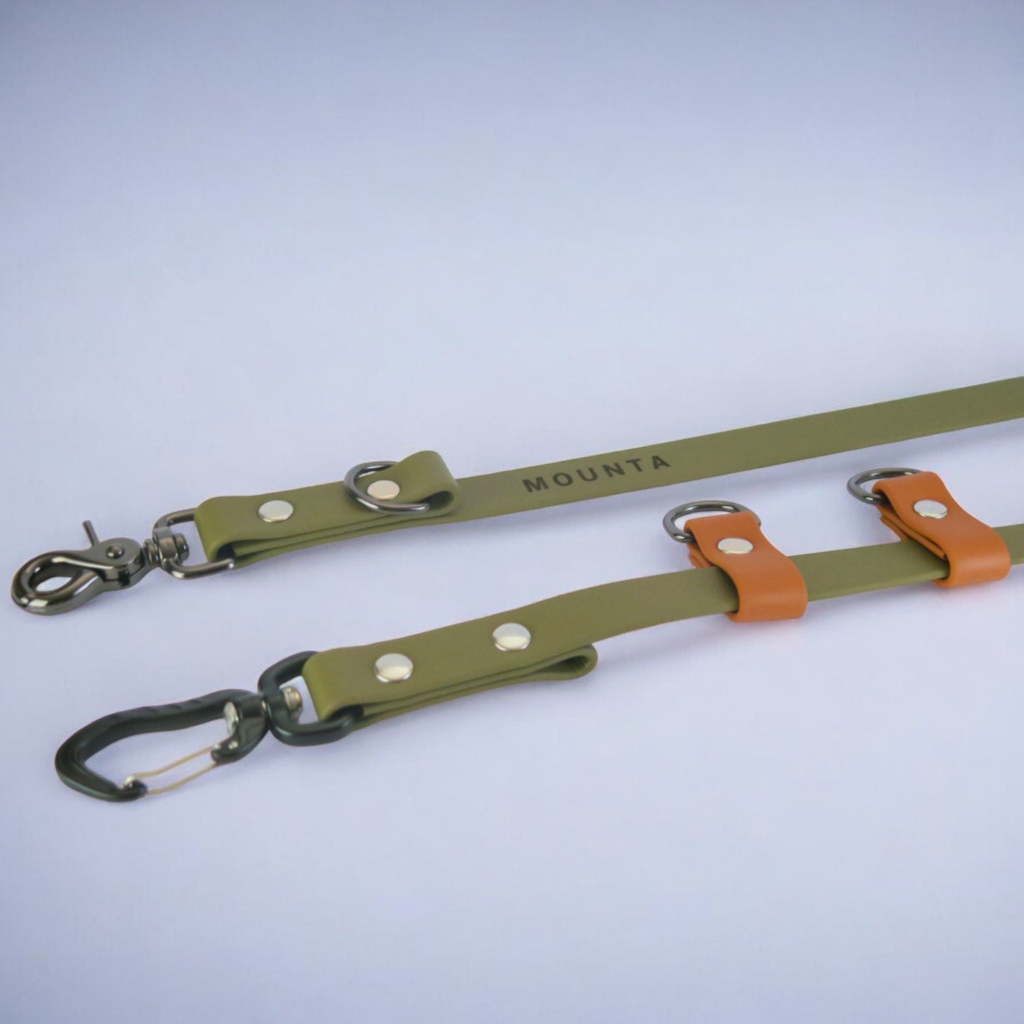 Biothane® multifunctional sport leash - Olive Green