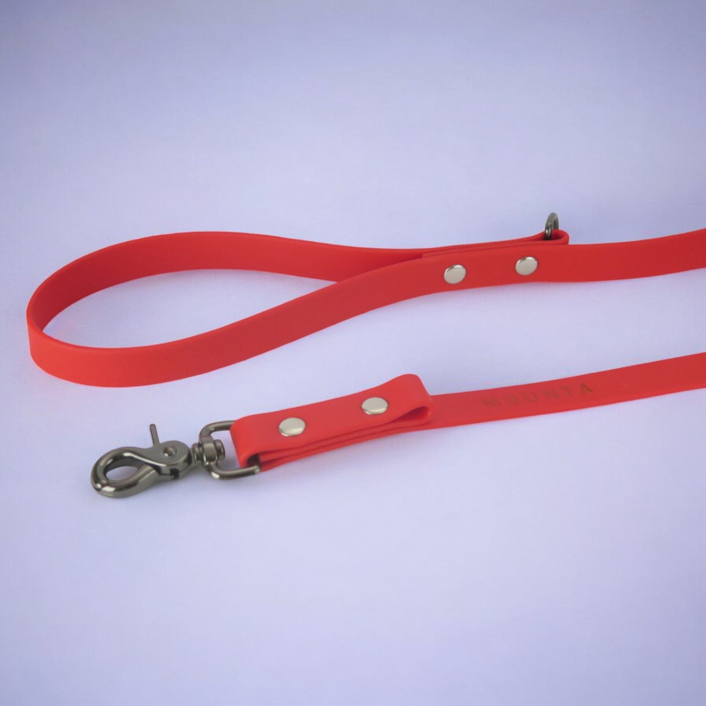Guinzaglio a sgancio rapido in Biothane® - Rosso