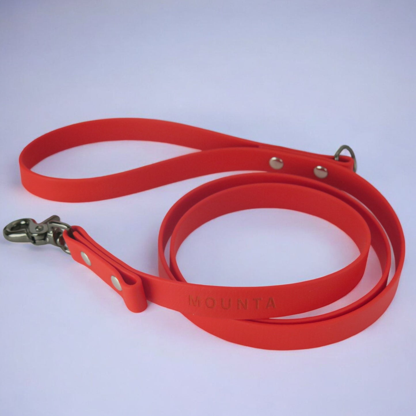 Guinzaglio a sgancio rapido in Biothane® - Rosso